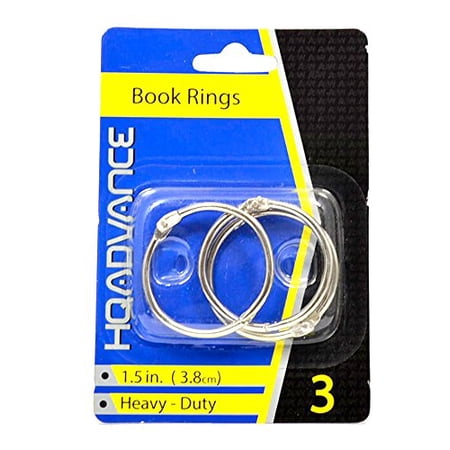 A&W Book Rings 1.5" - 3pk.