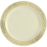 Royalty 9" Plate Ivory/Gold