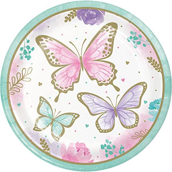 Butterfly shimmer 9" Pl ate 8c
