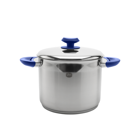 5qt SS Stock Pot YBM Blue