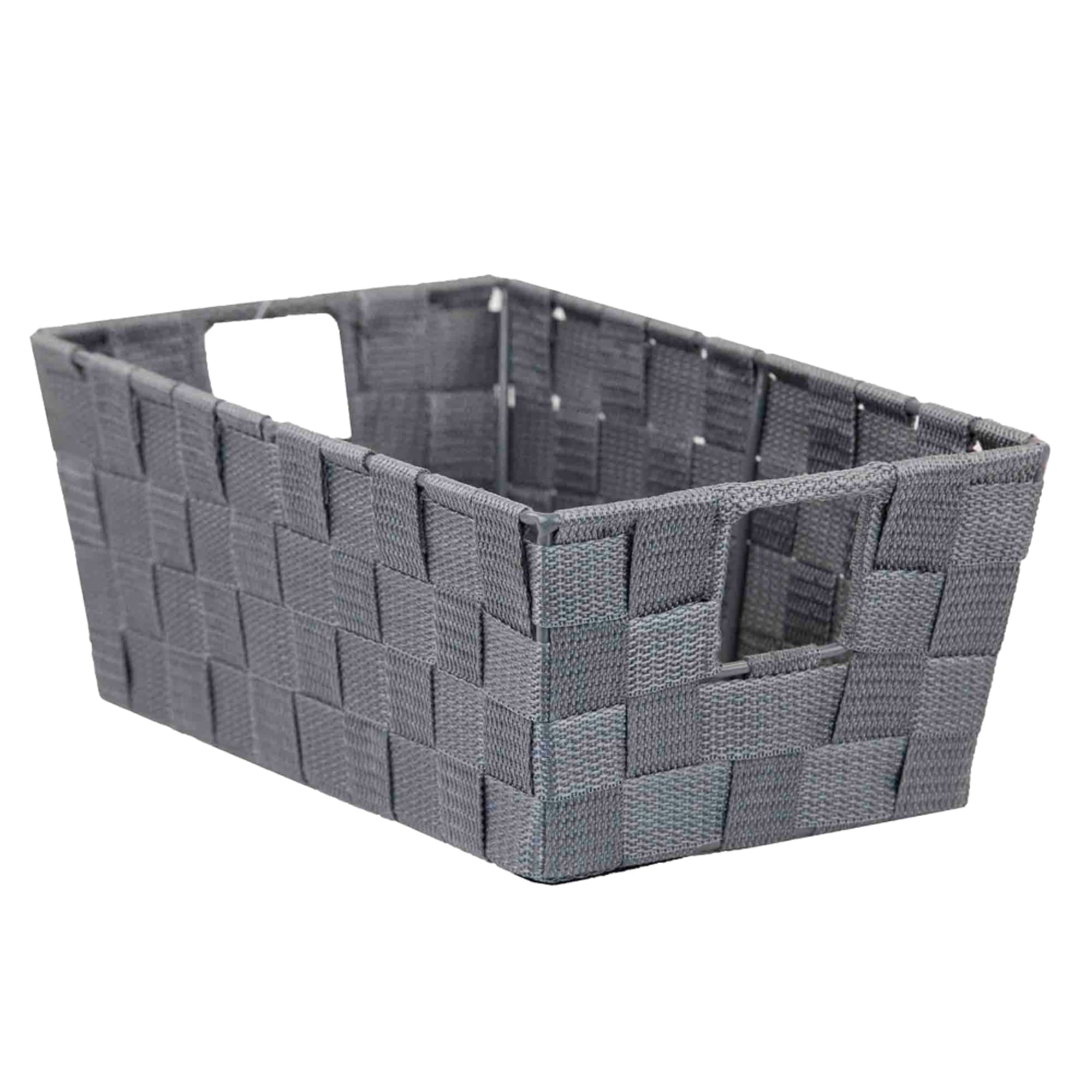 Woven Tote SML 6x11x4 Grey