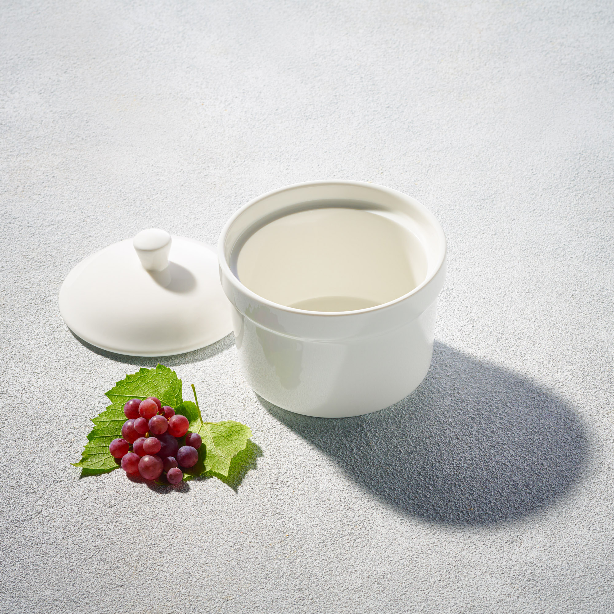 Soup Bowl w/Cover WHT 12.5oz