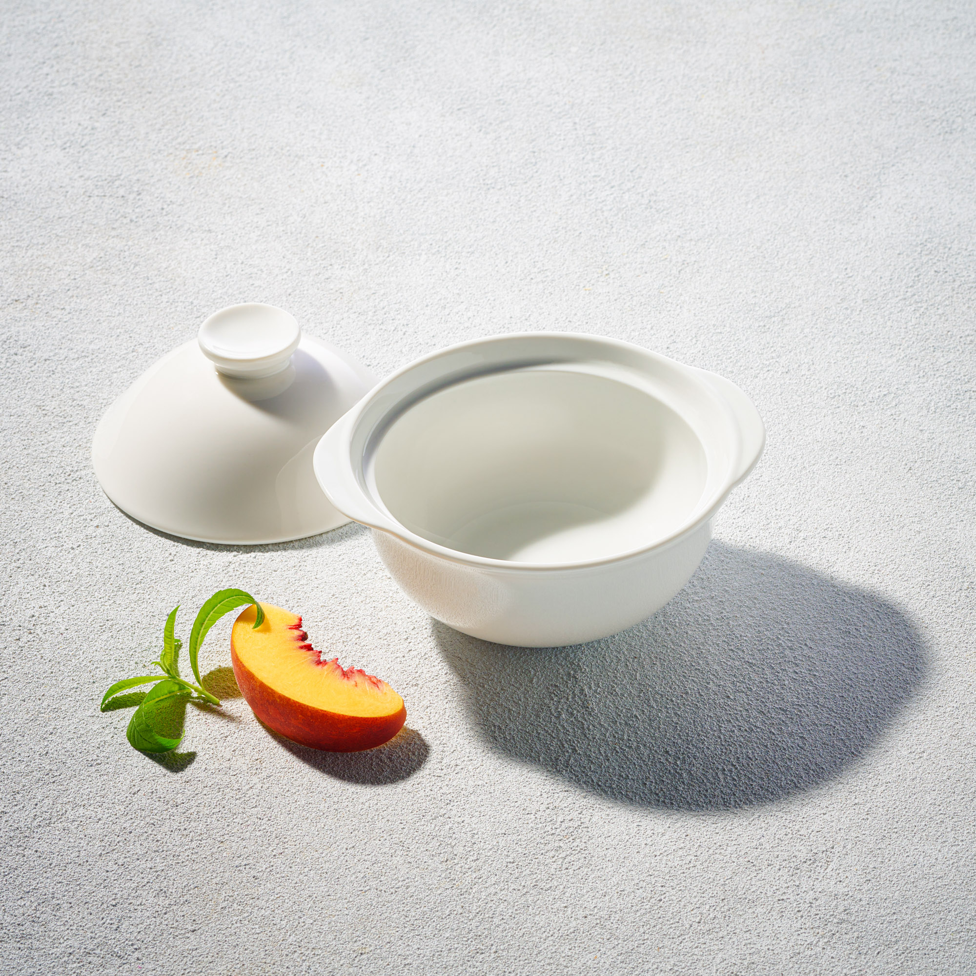 Soup Bowl w/Cover WHT 9oz