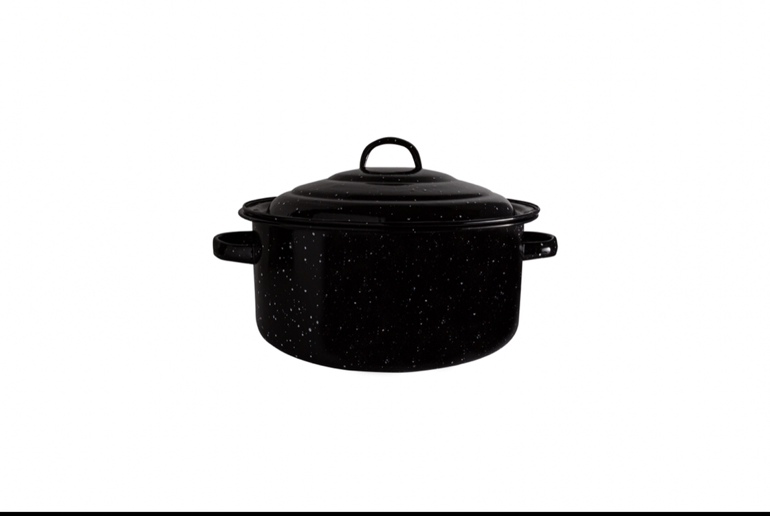 5qt Enamel Pot-Cover -Millvado