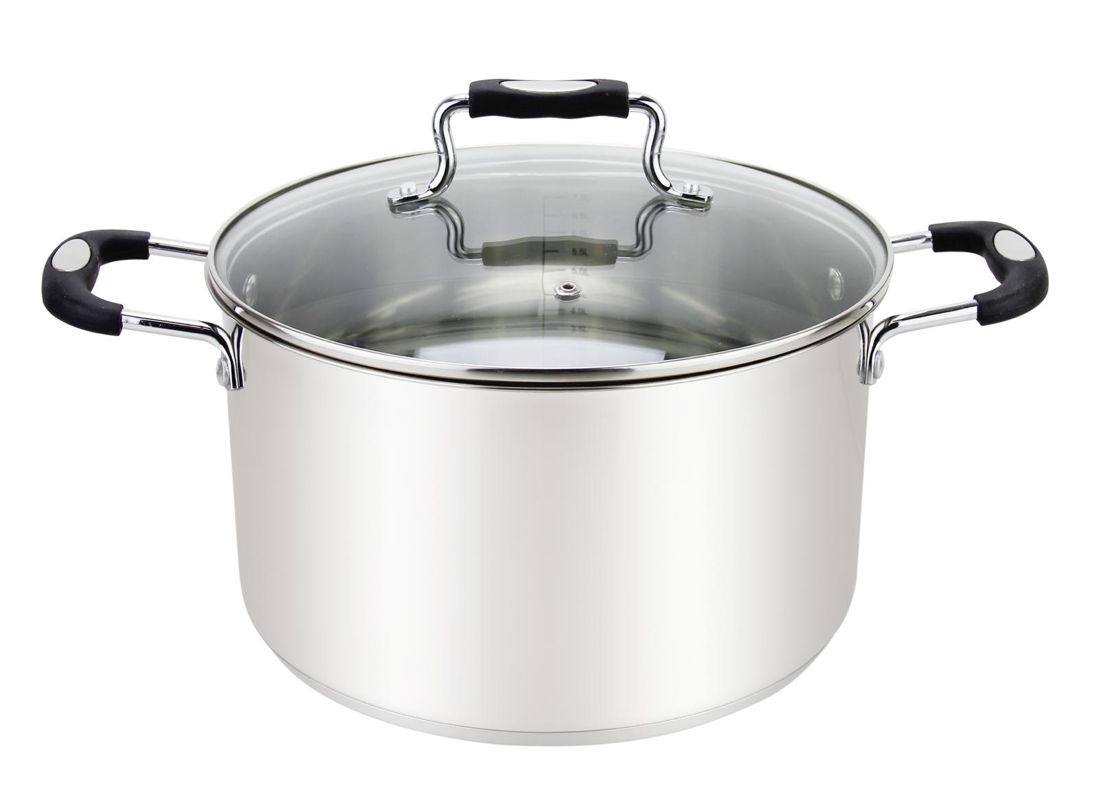 4qt SS Stockpot Urban-Black