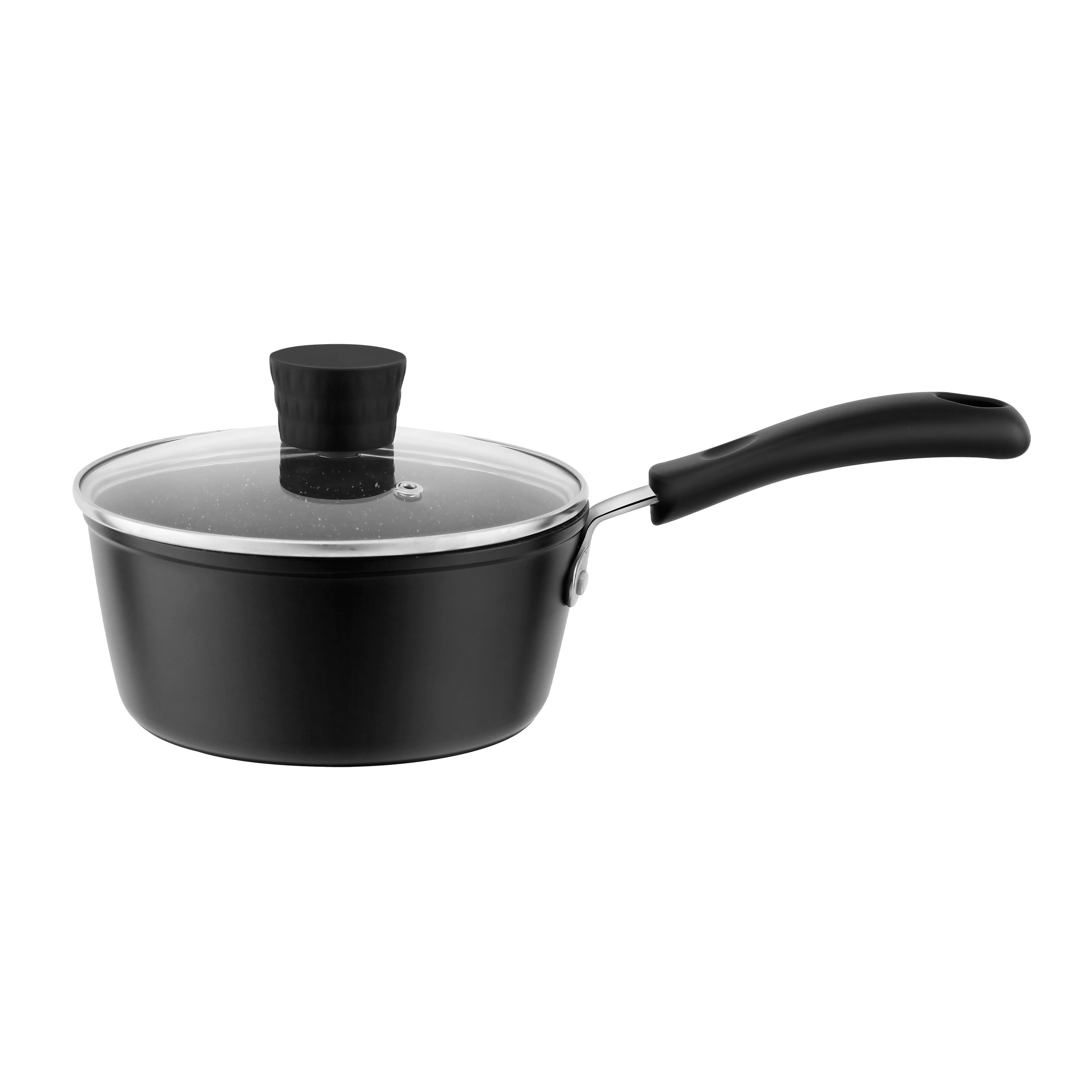 2.5qt NS Saucepan BLK/Hndl Mil