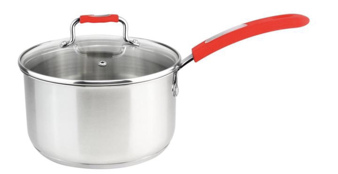 3qt SS Saucepan Urban-Red