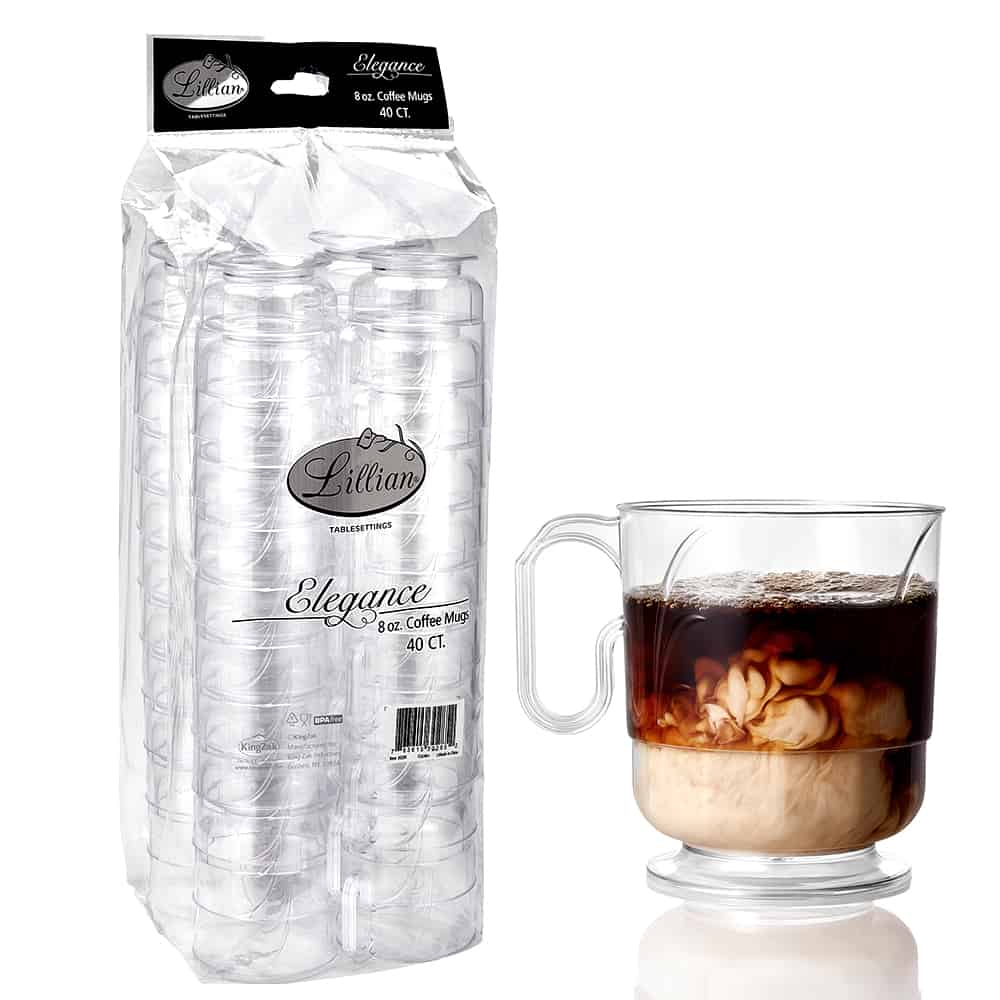 Elegance Coffee Mug 8oz. Clear