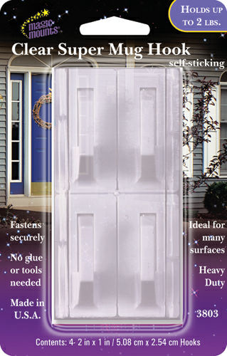 Super Mug Hooks -Clear - MM