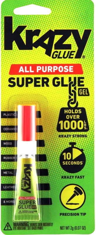 Krazy Glue Gel 2gm. Tube