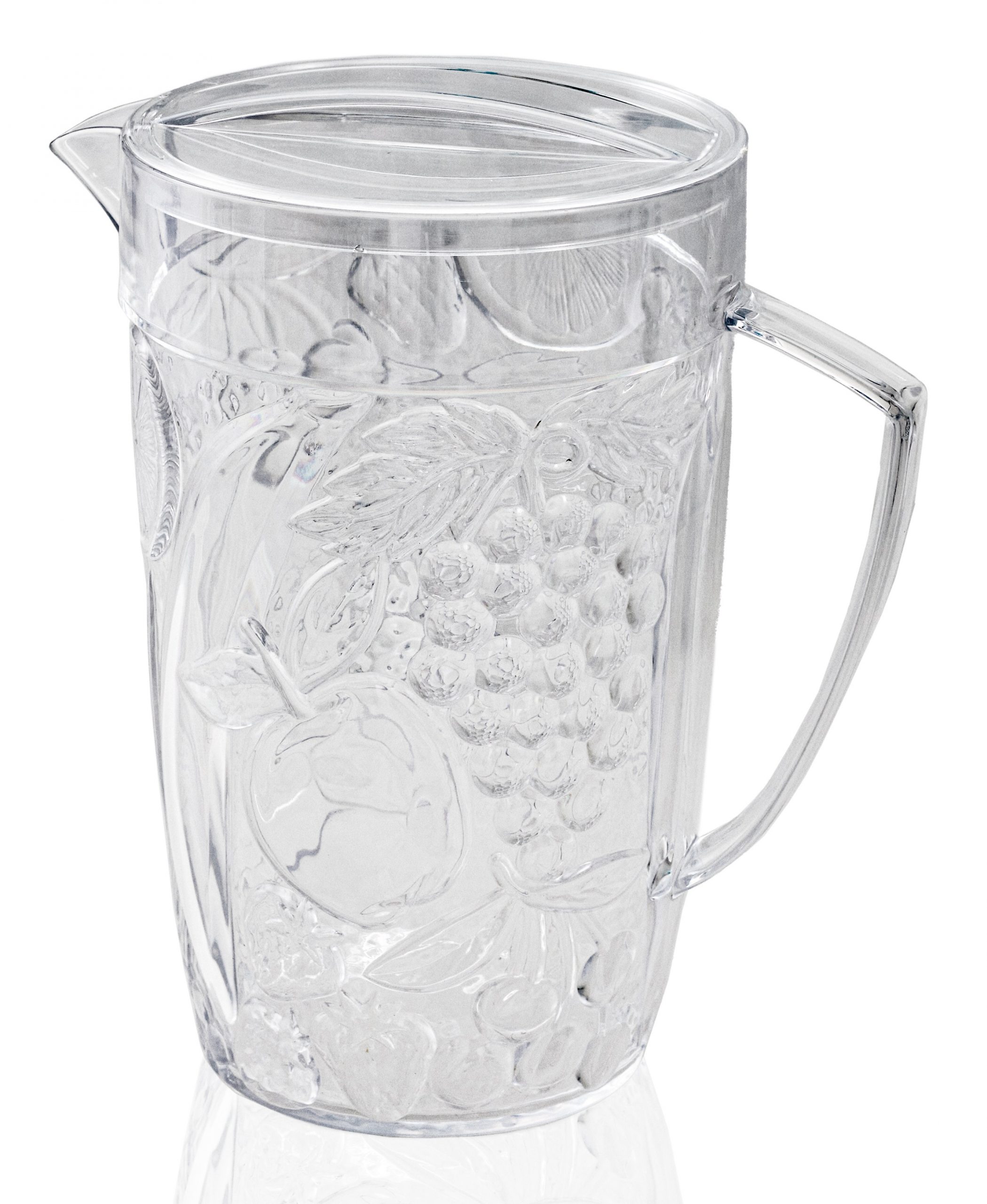 Pitcher Clear 3qt Fruit w/Lid