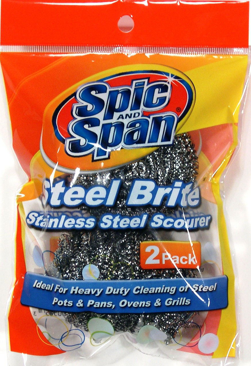 Spic & Span Steel Brite 2pk