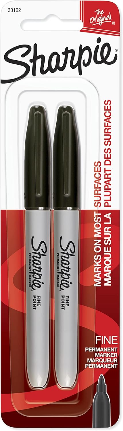 Sharpie Fine Black 2ct