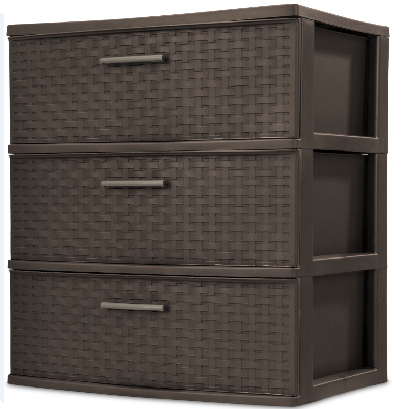 3-Drawer 22"w Weave EXPRESSO