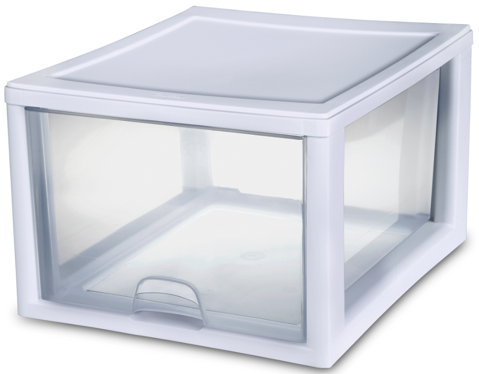 Sterilite Drawer 27qt WH Frame