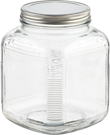 A/H Cracker Jar w/Silver Lid