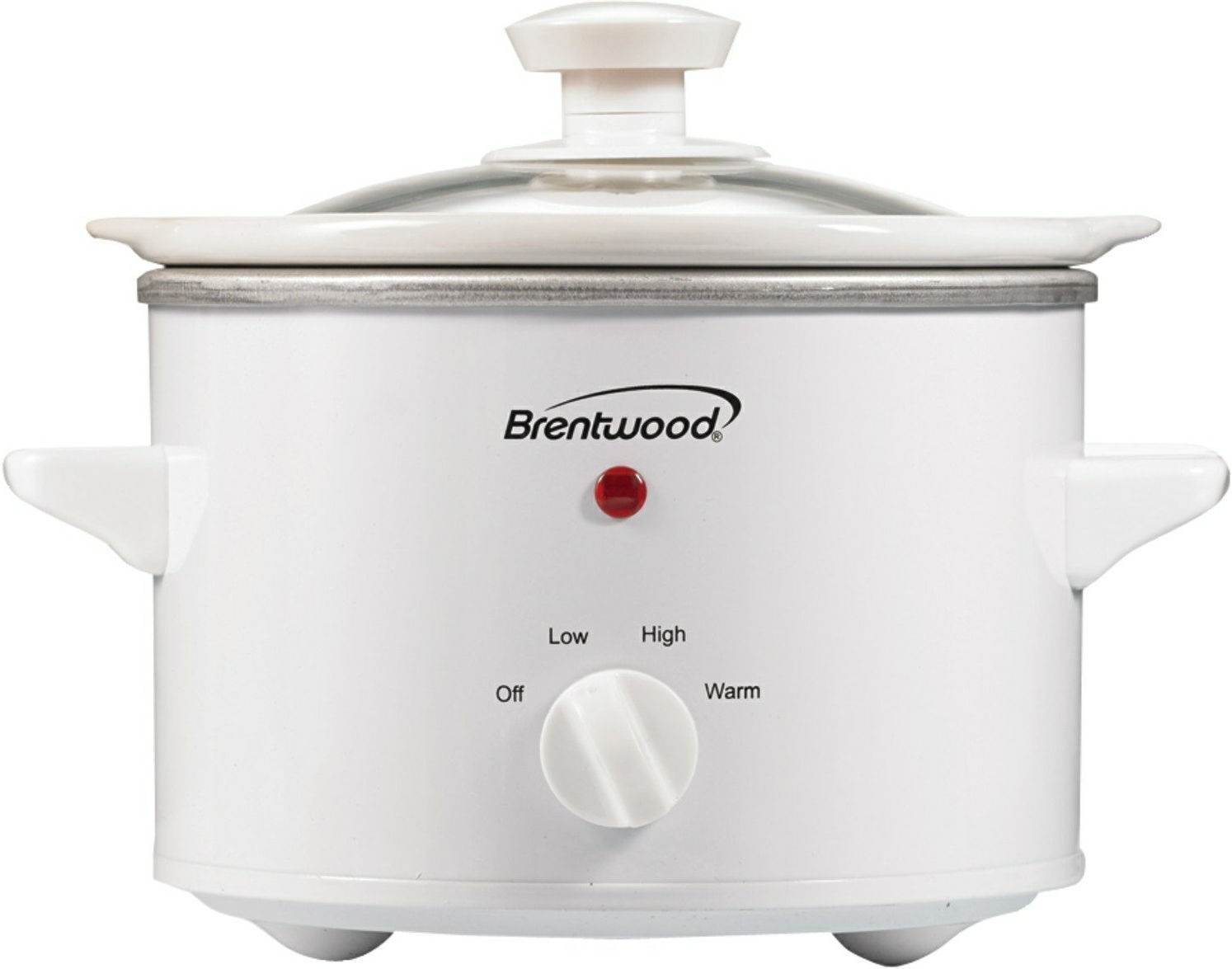 1.5qt Slow Cooker Round White