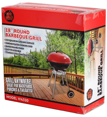 BBQ Grill 18" Round Folding
