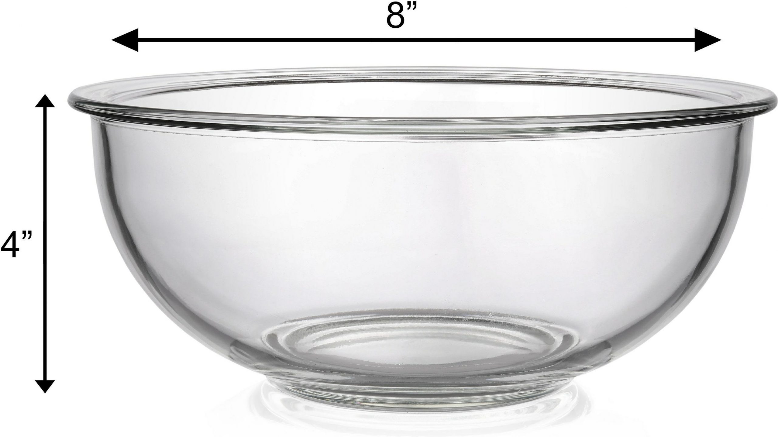 Glass Mixing Bowl 2.5qt-Bovado