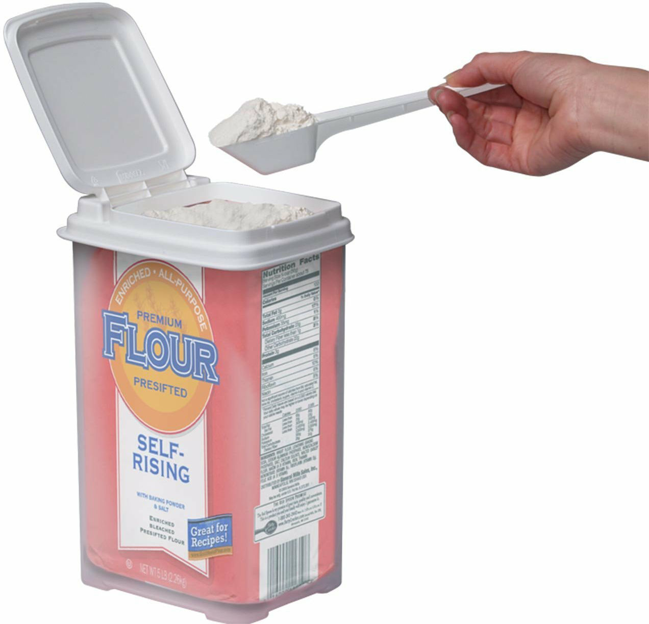 Buddeez 4qt Disp w/Scoop Flour