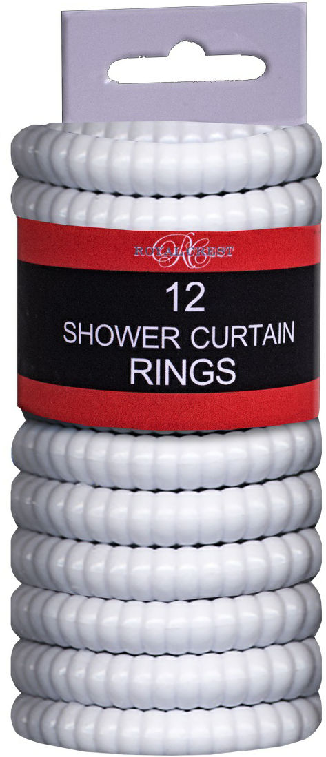 Shower Curtain Hook White 12ct