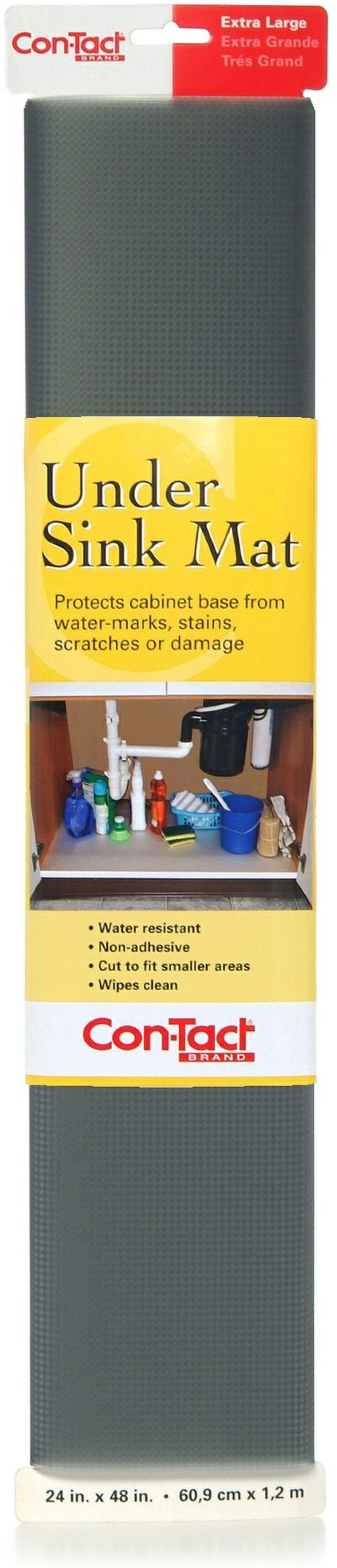 Under Sink Mat Woven Graphite