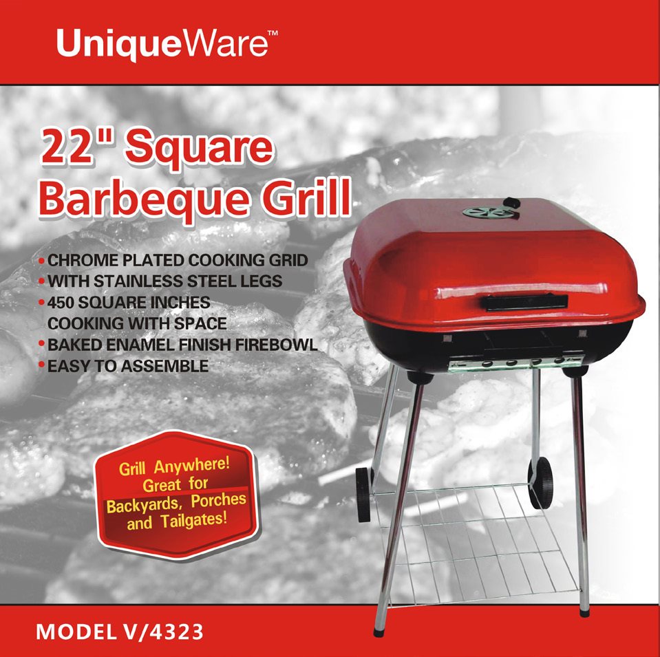 BBQ Grill 22" Square