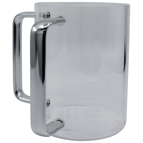 Washcup Acrylic Silver Handle
