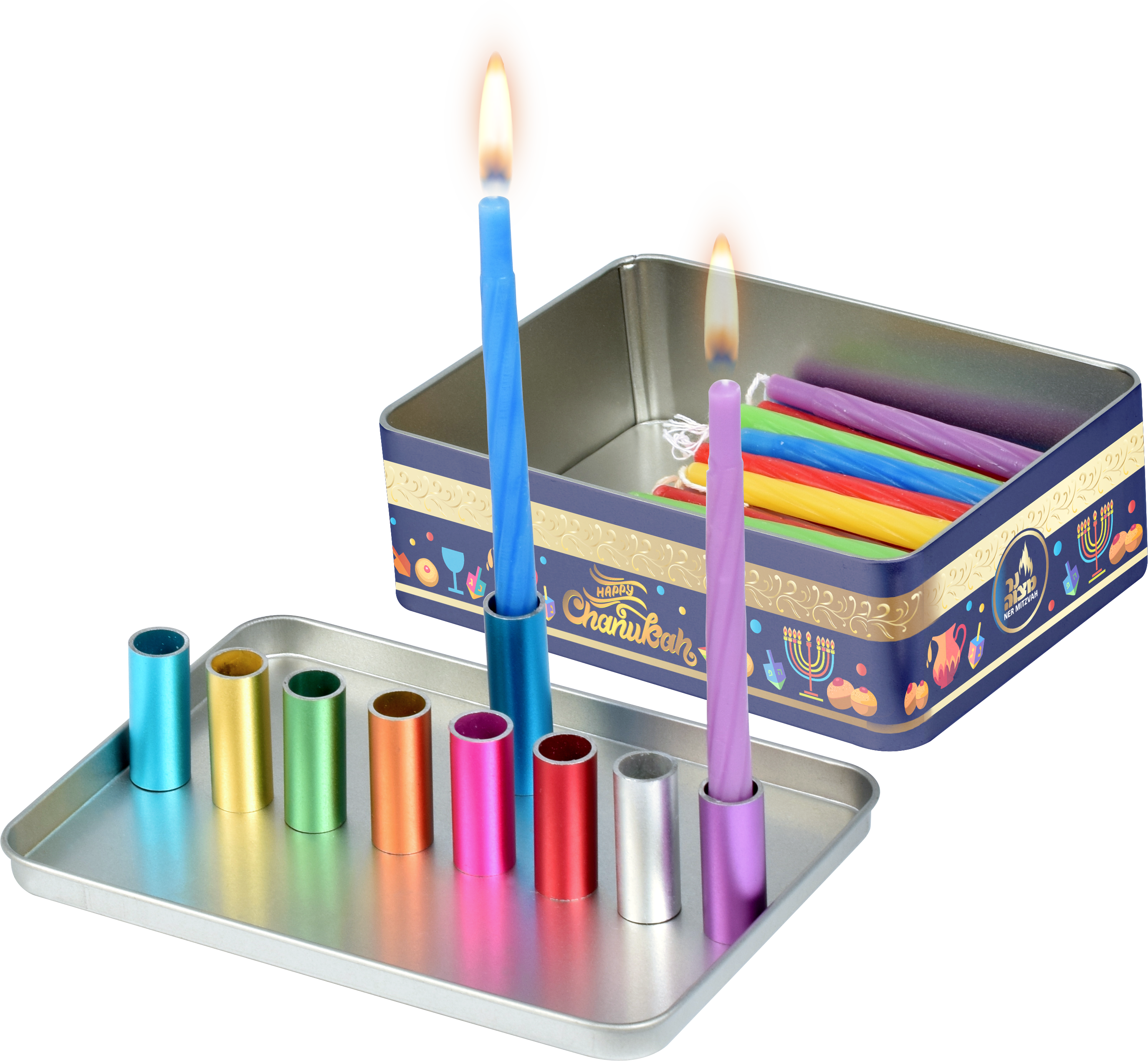 Magnetic Travel Menorah Kit