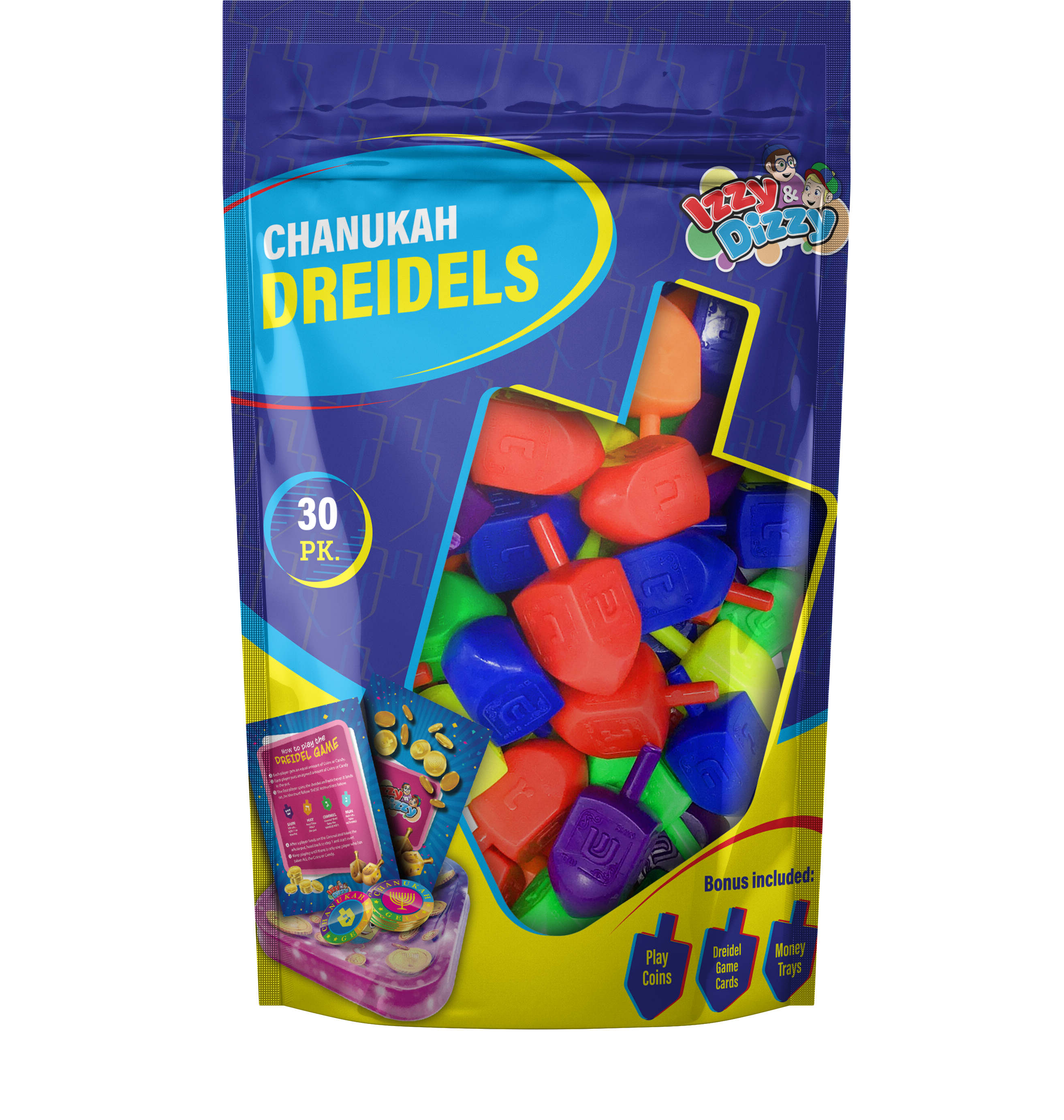 Dreidel - Medium - Colored 30c