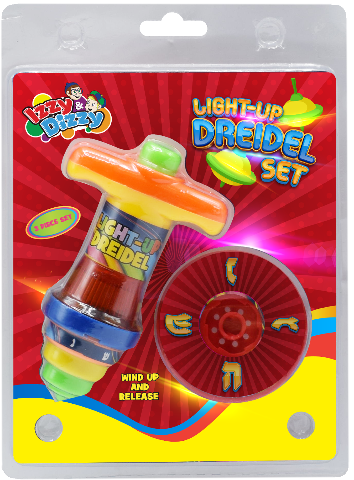 Light-Up Dreidel Set