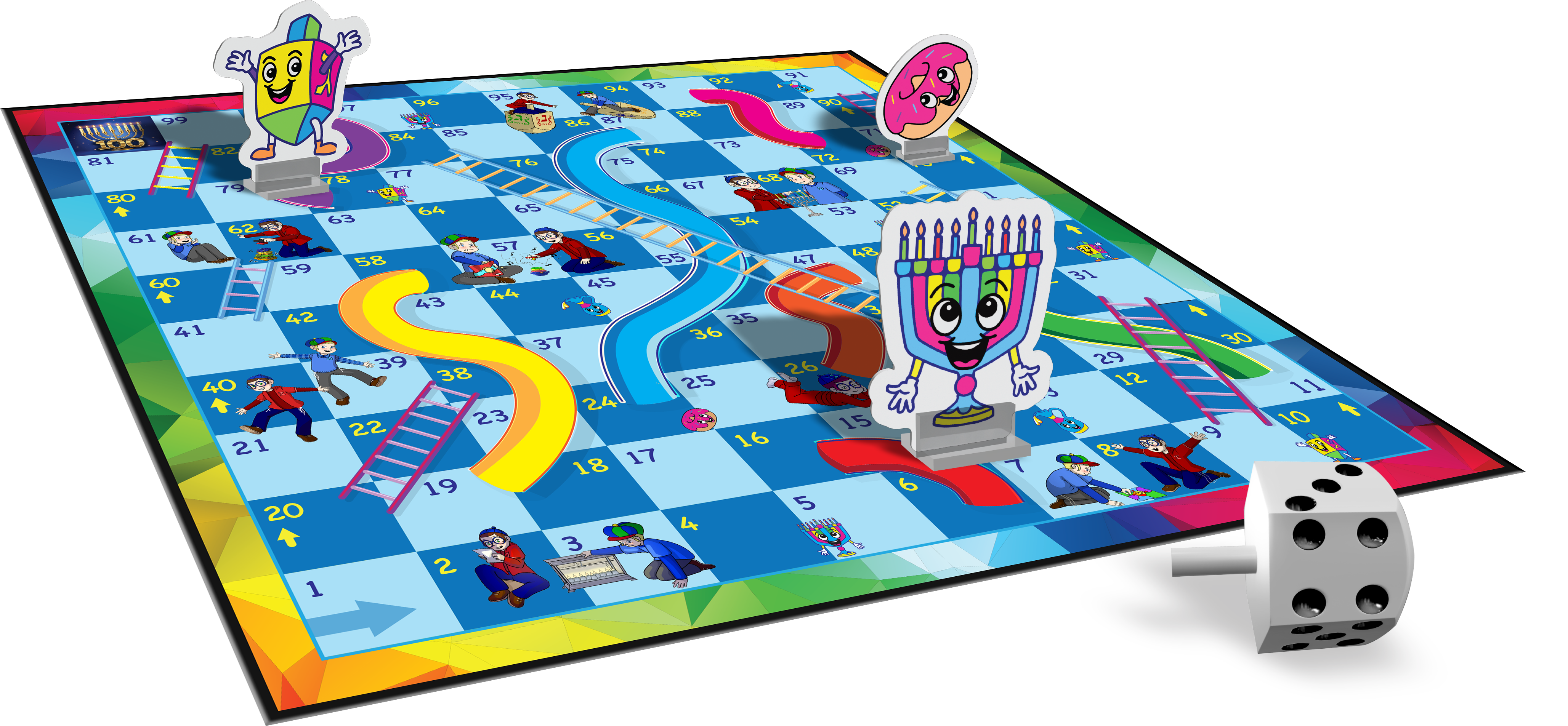 Chanukah Slides & Ladders I&D