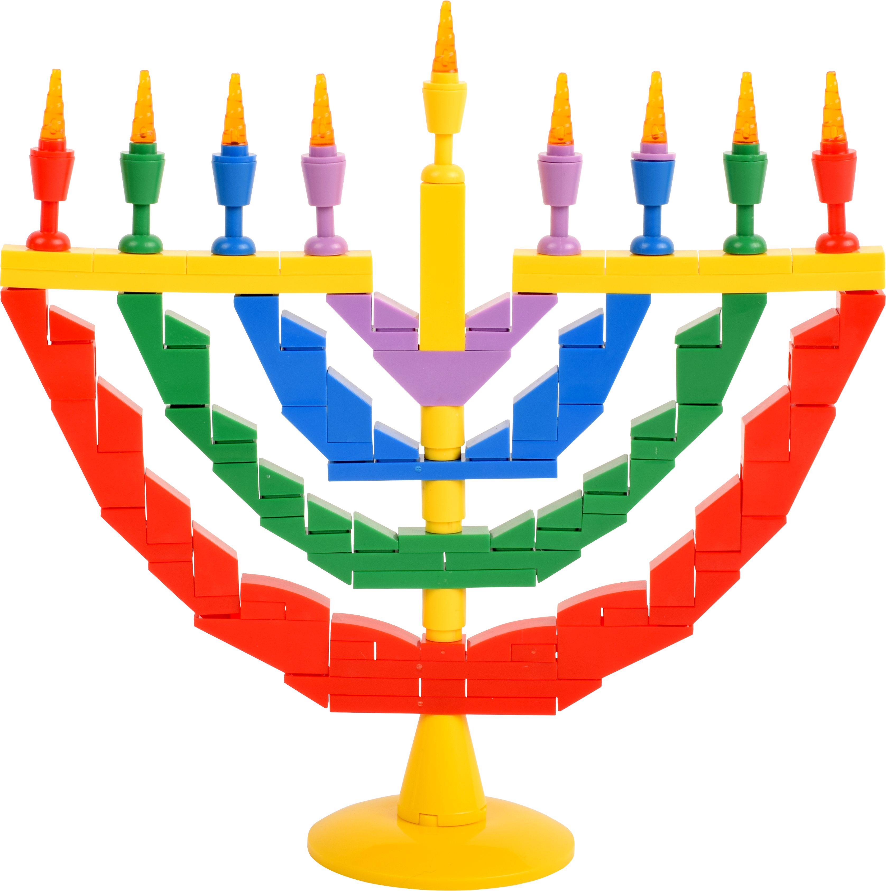 Binyan Blocks Menorah Set 114p