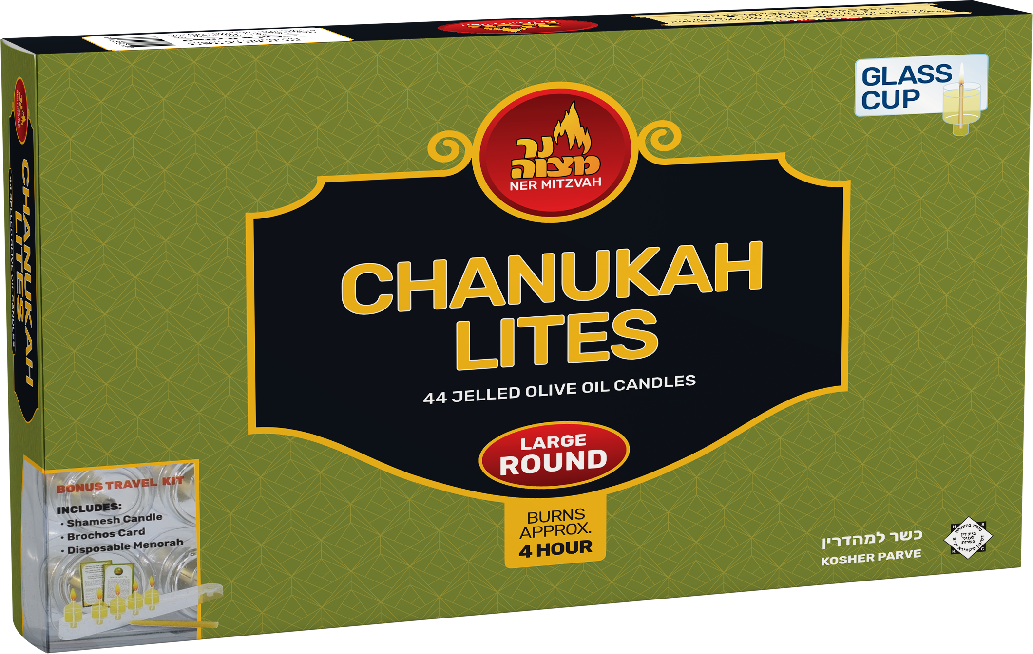 Chanukah Light Jelled 4-hr RND