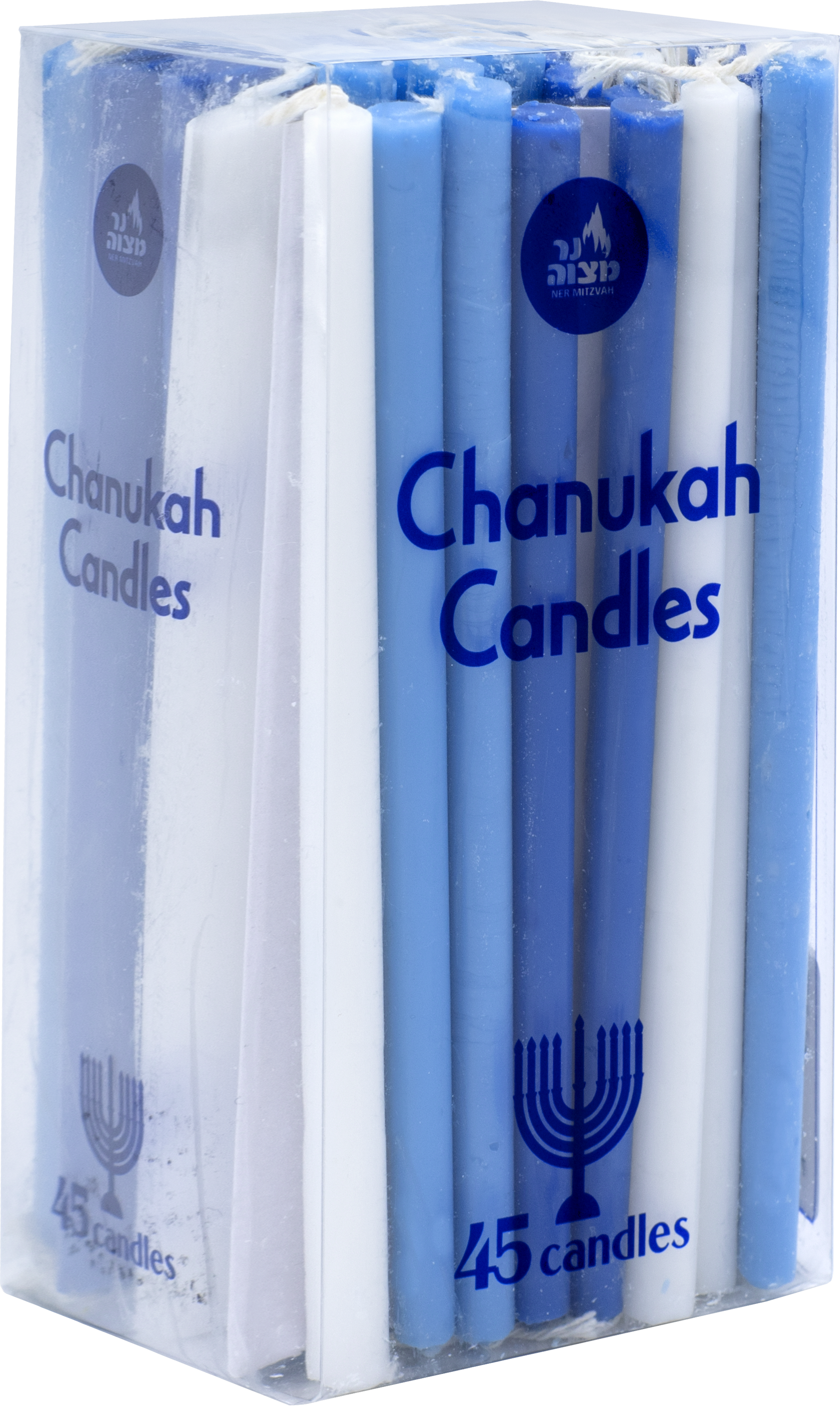 Chanukah Candle Long Multi 45c