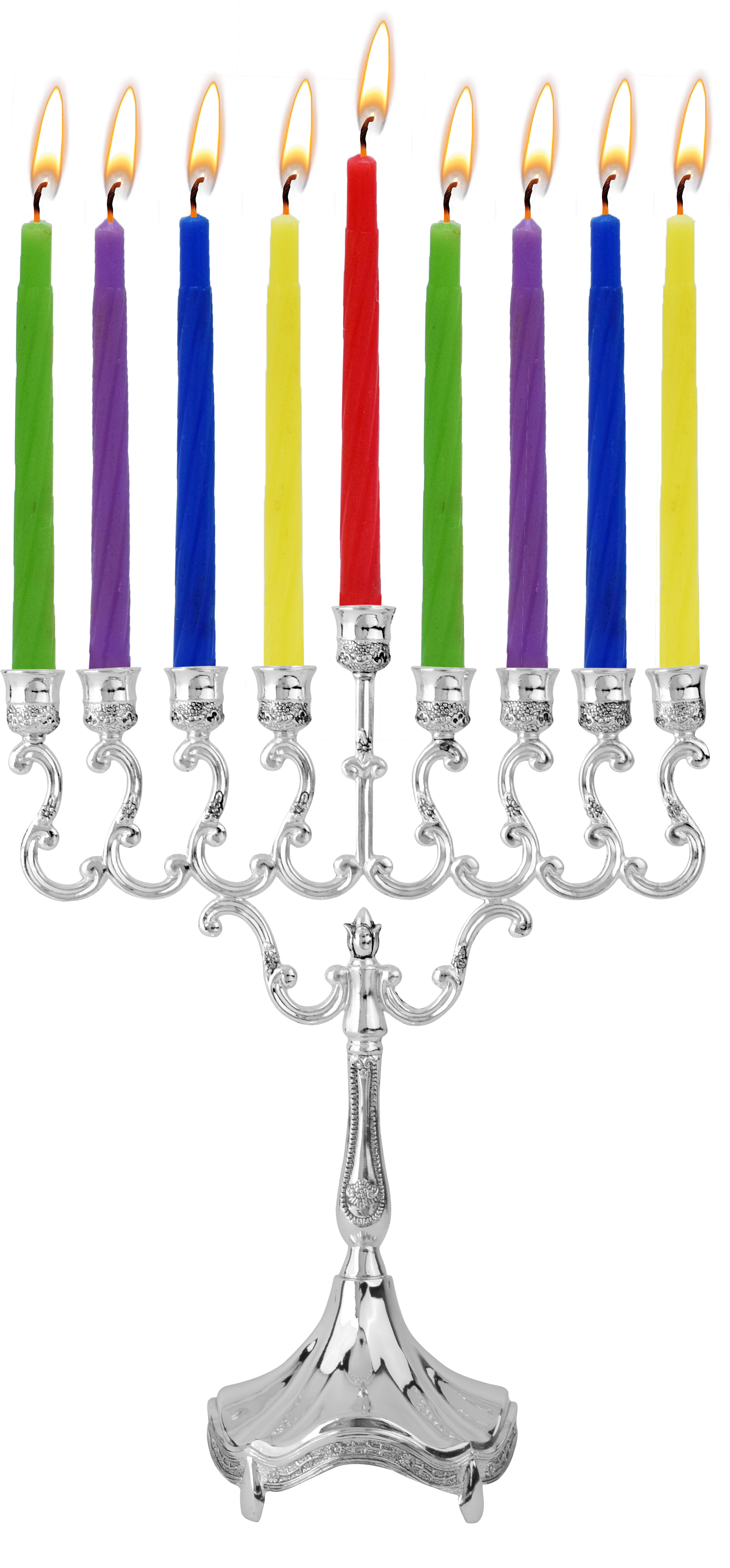 Menorah Candle 8" SP Lacquered