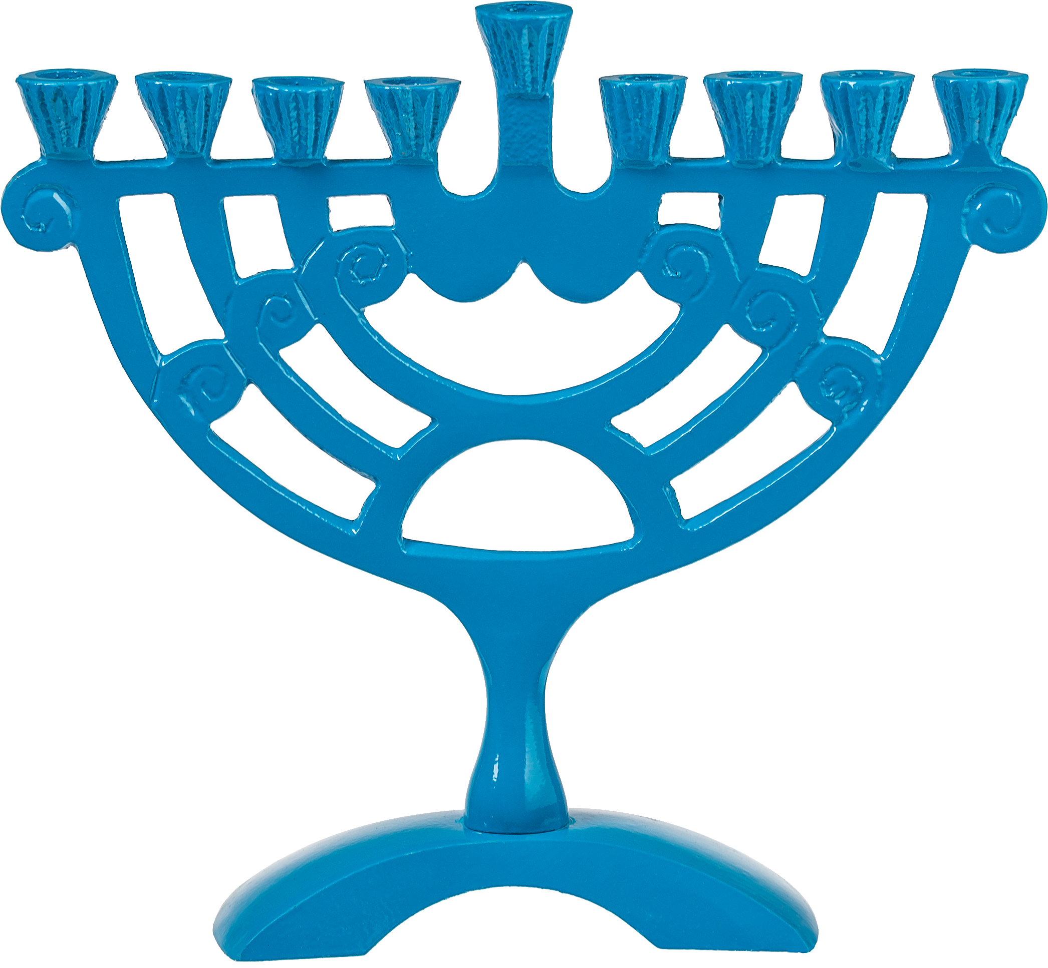 Menorah Candle 6" Blue
