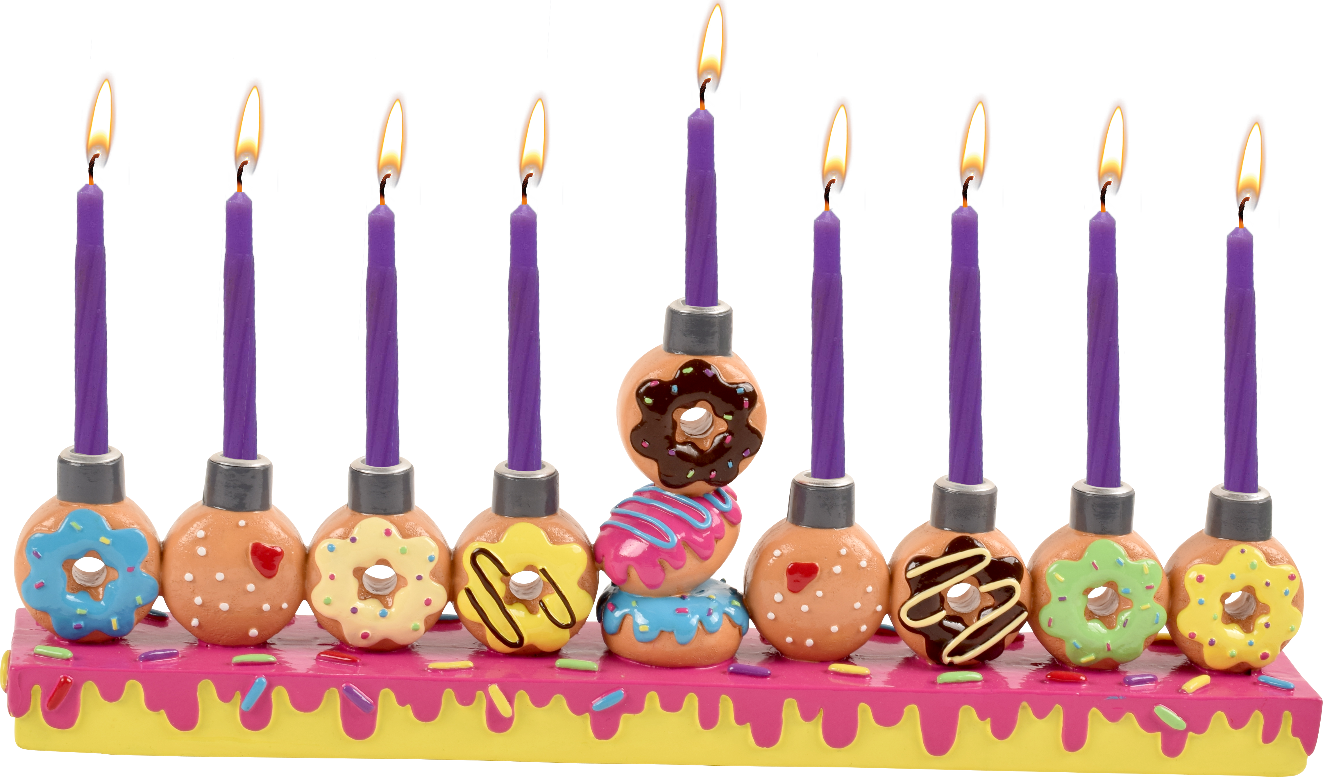 Menorah Candle Donuts