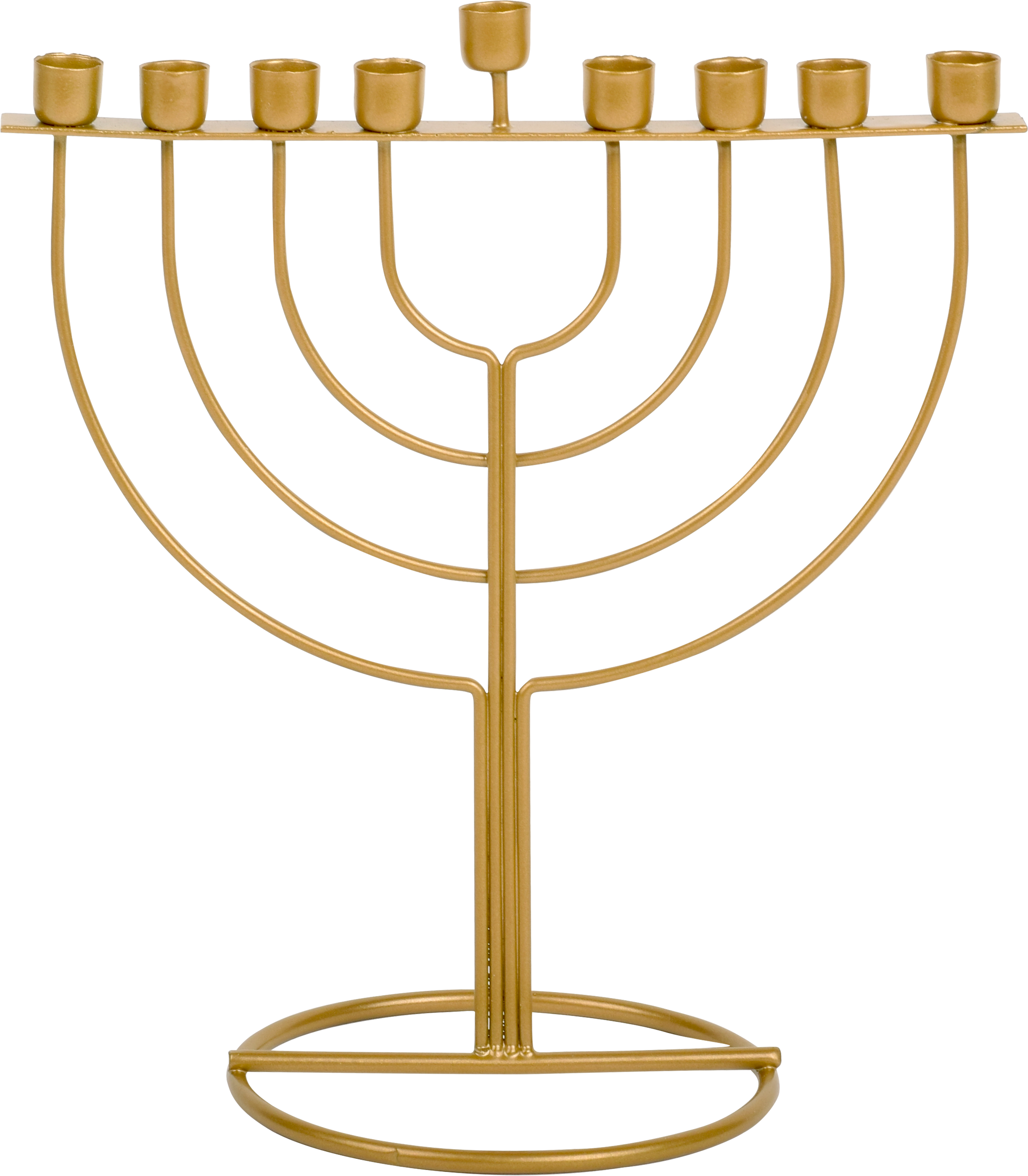 Menorah Candle 7" Gold WireFra