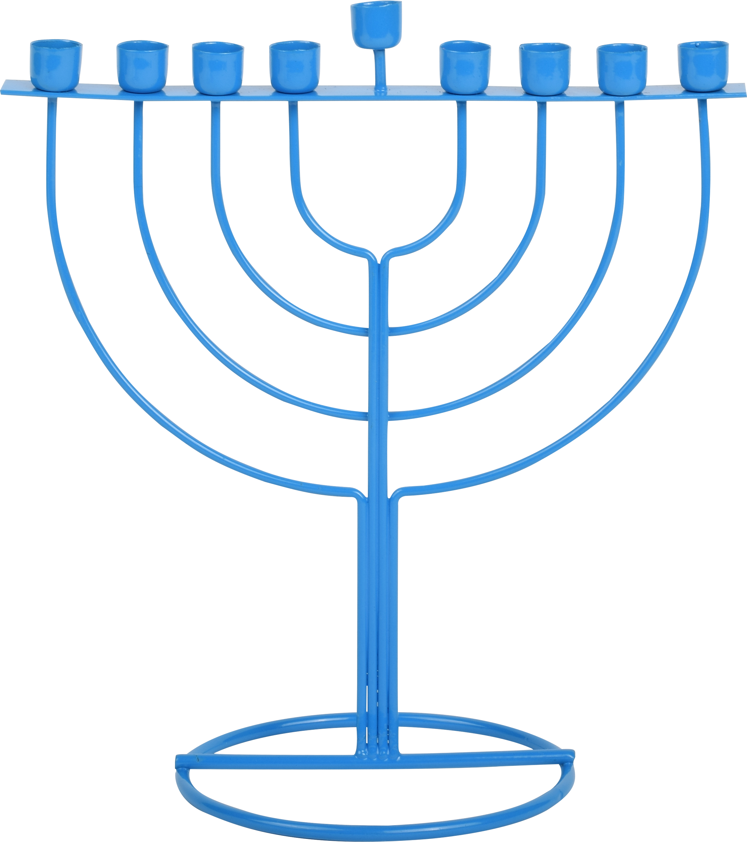Menorah Candle 7" Blue WireFra