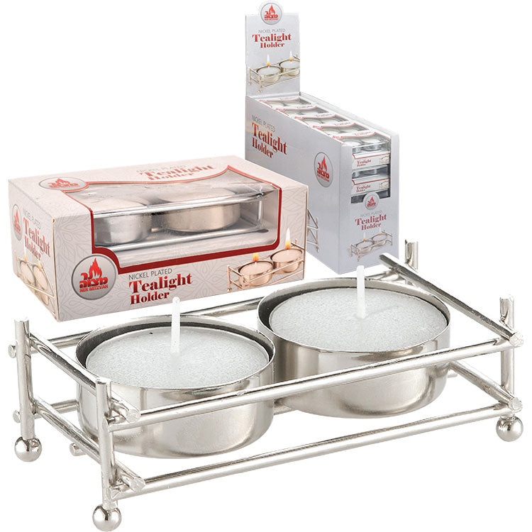 Tealight Holder Nickel Plate