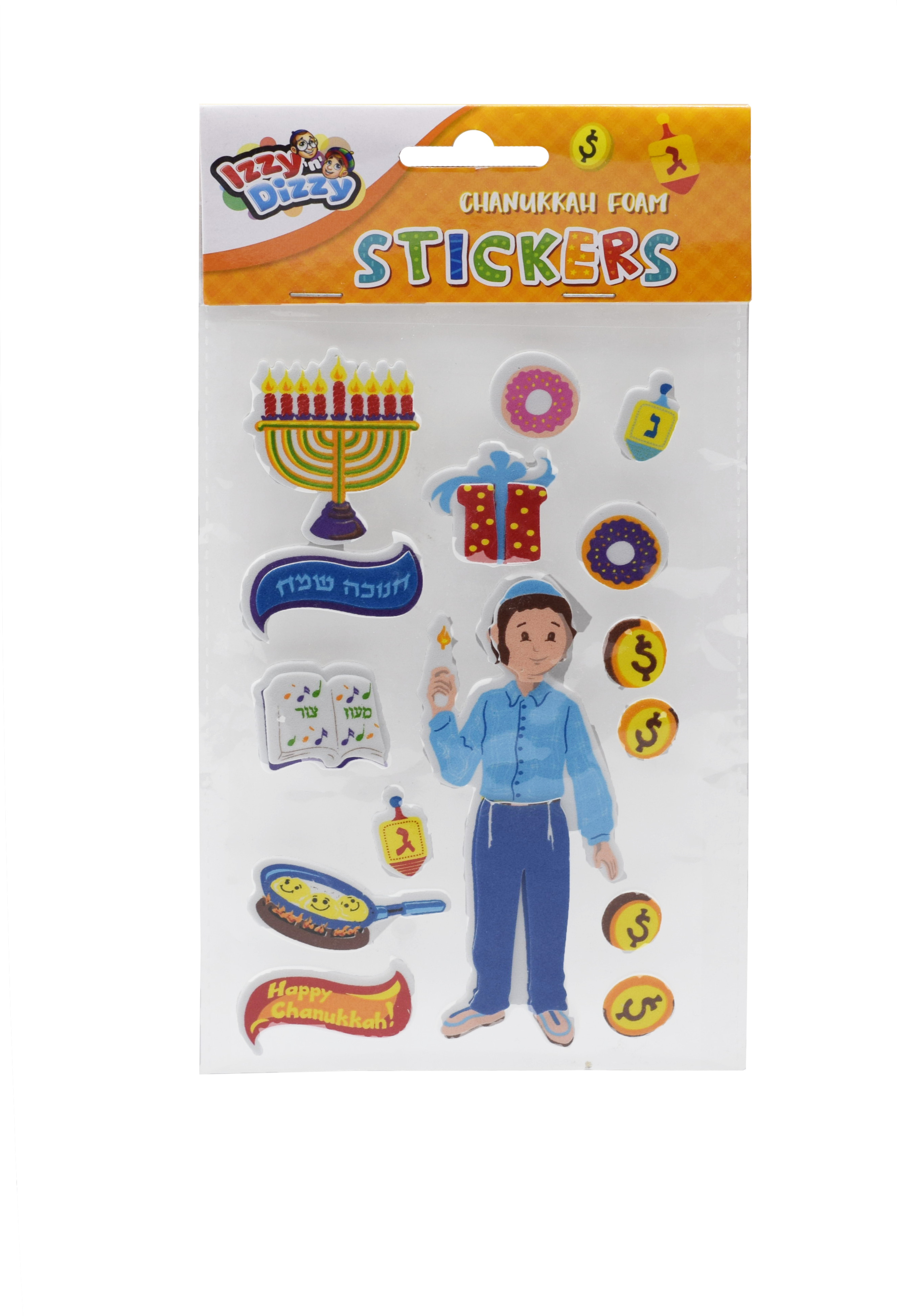 Chanukah Foam Stickers I&D