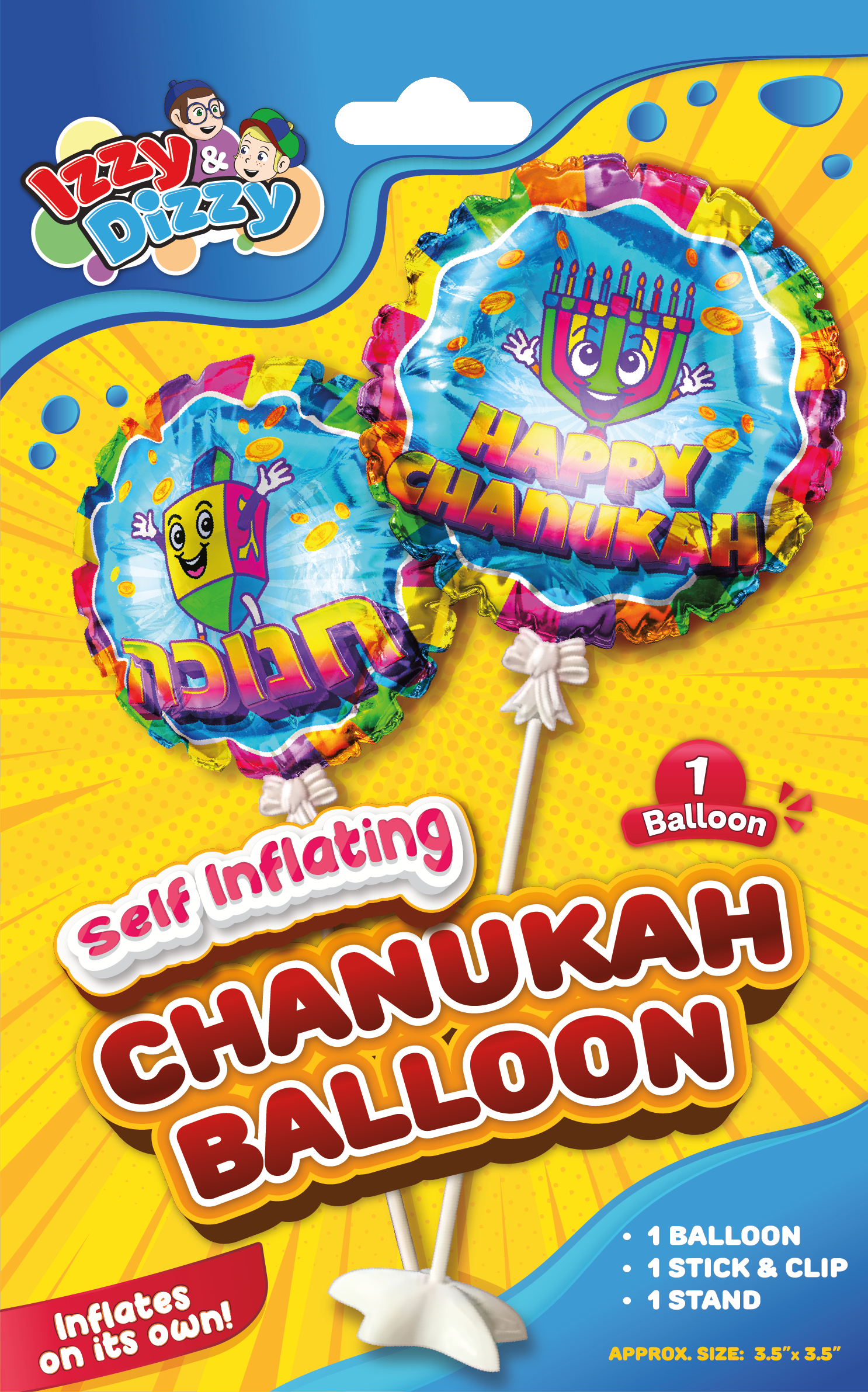 Chanukah Balloon Self Inflatin