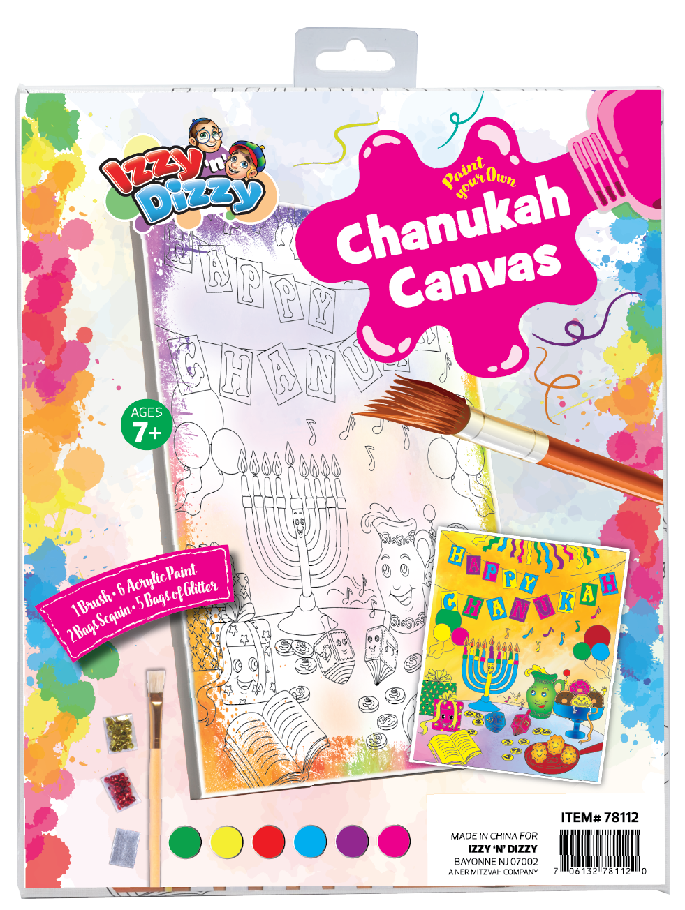 Chanukah Paint Your Own Canvas