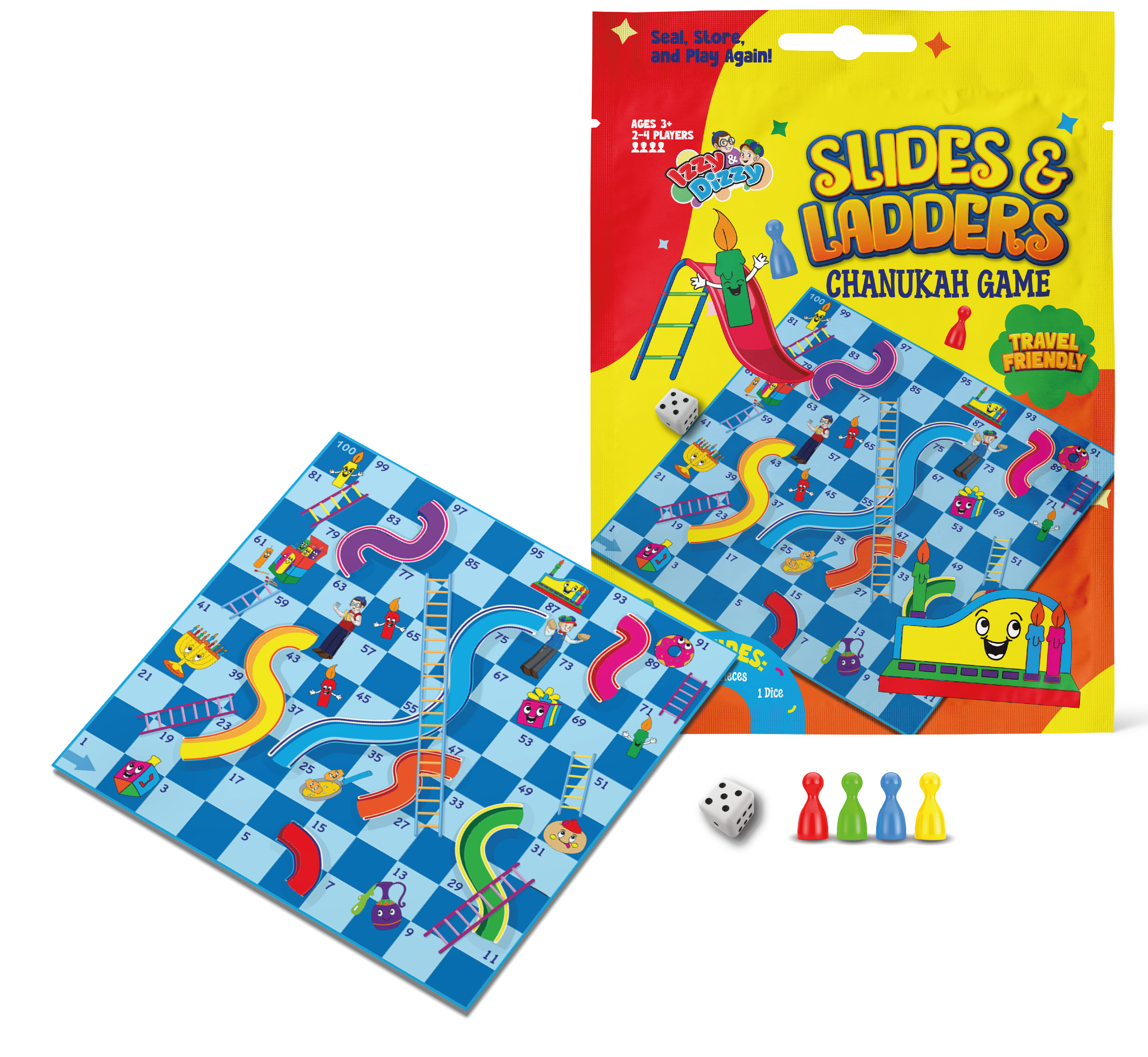 Chanukah Slides & Ladders NM