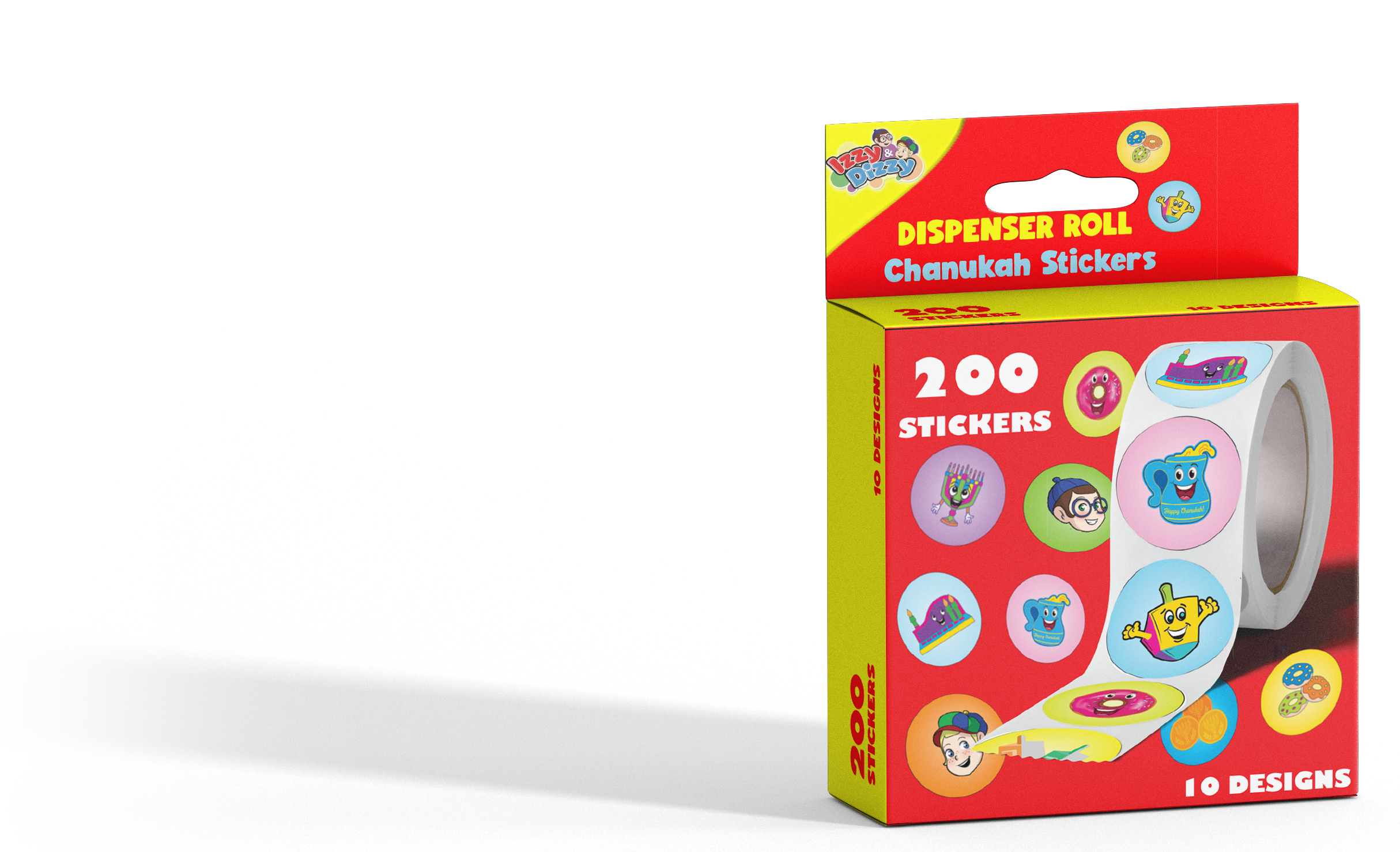 Chanukah Sticker Roll Dispense