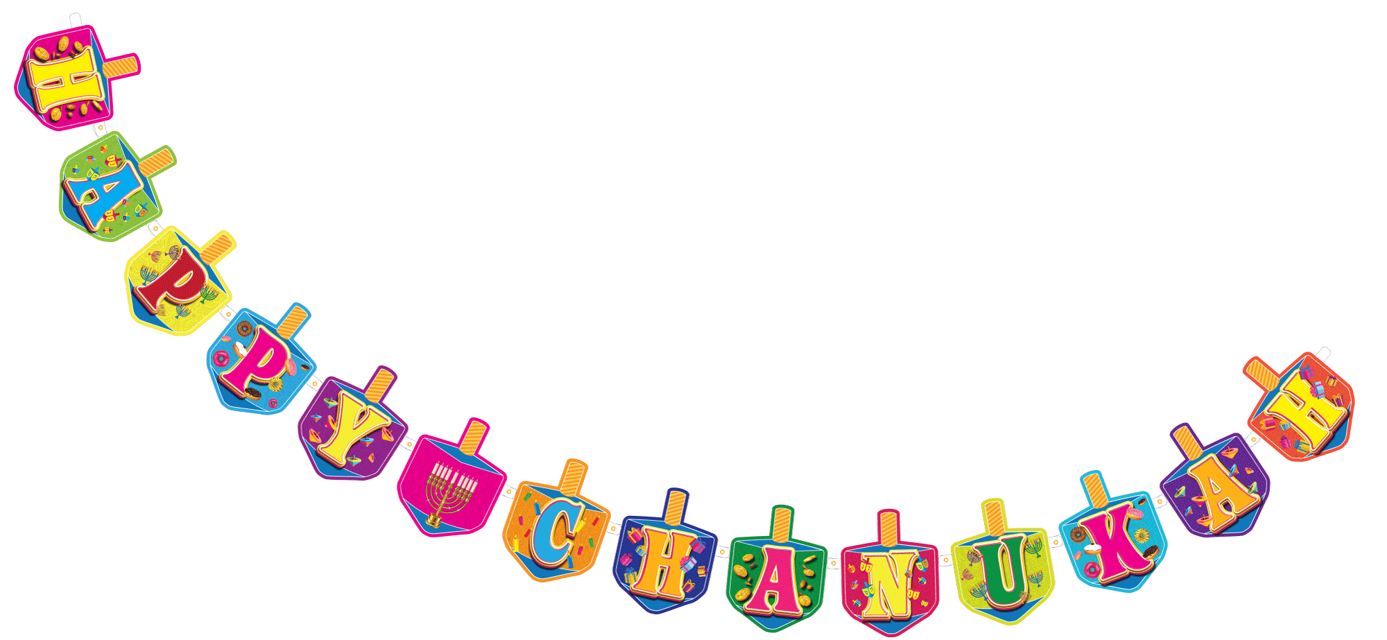 Banner Chanukah Dreidel IzD