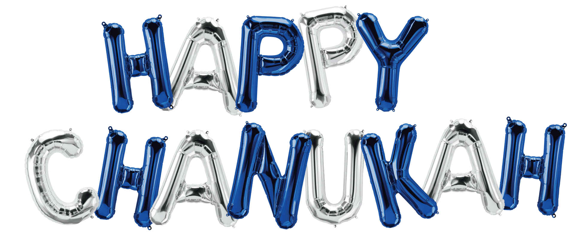 Balloon Sign Chanukah SLVR/BLU