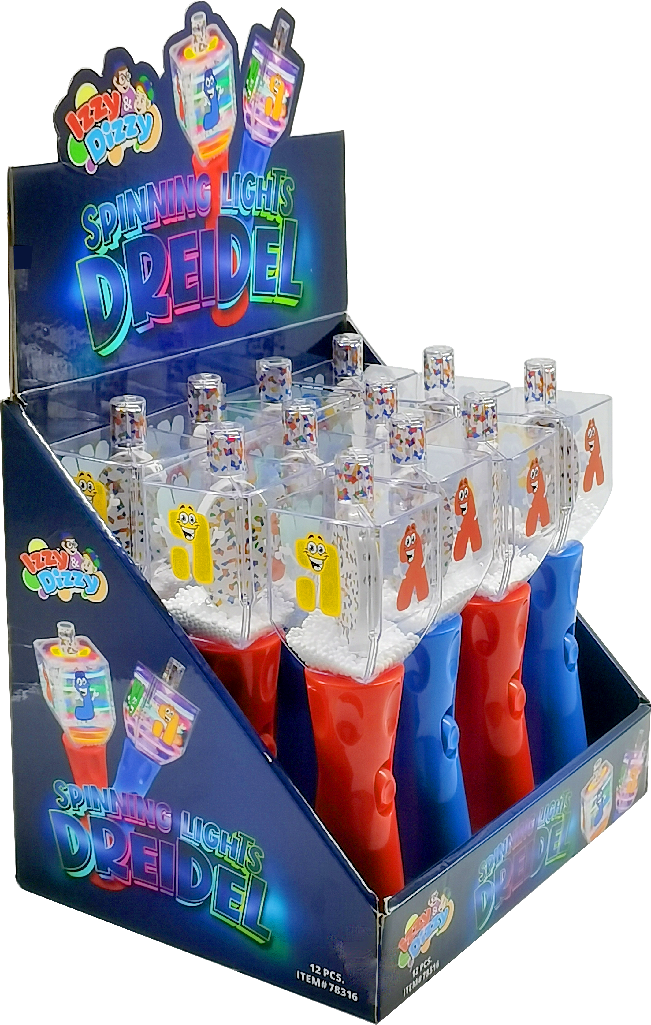 Spinning Lights Dreidel NM