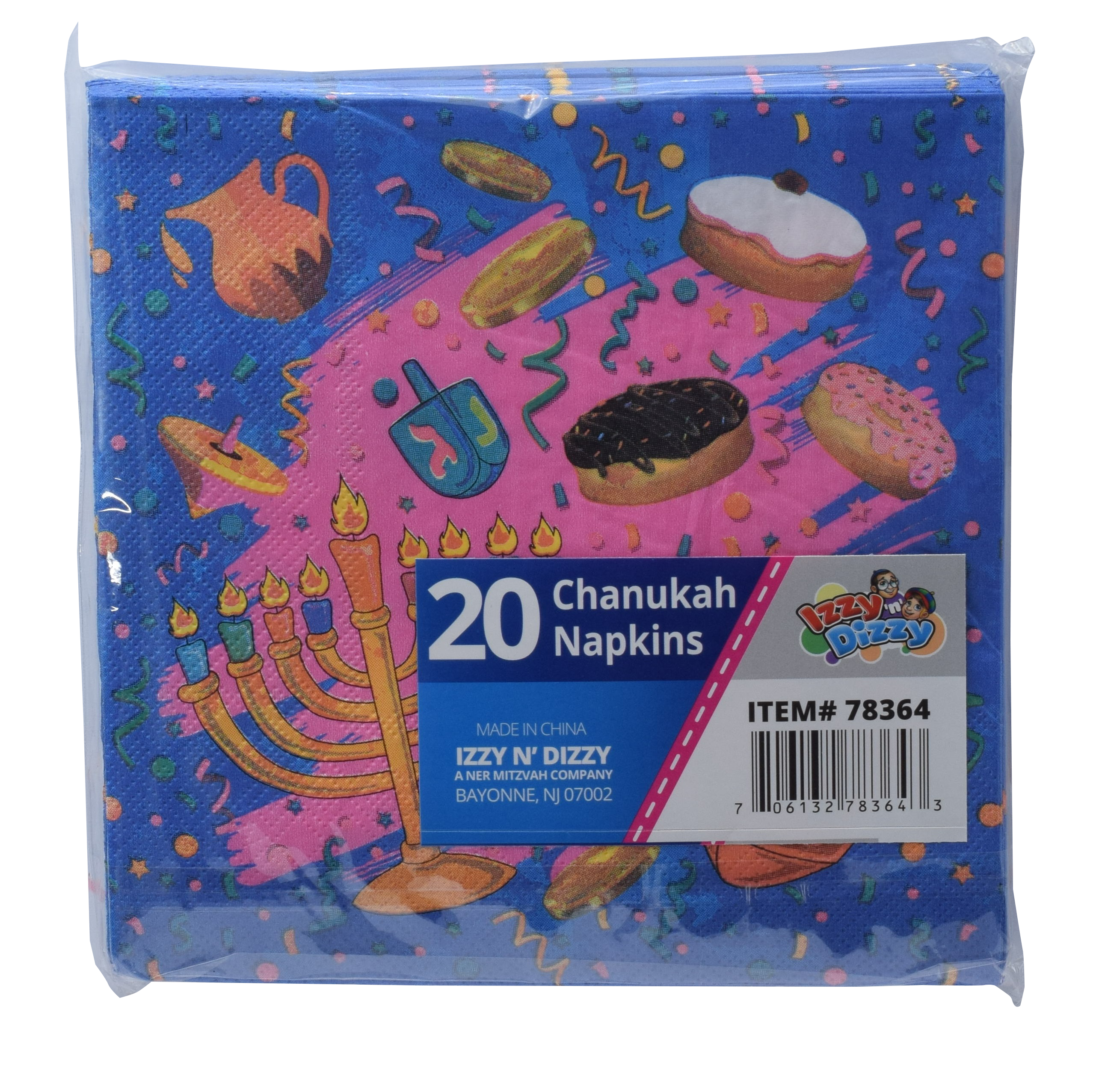 Napkin Multi 10c KC Chanukah